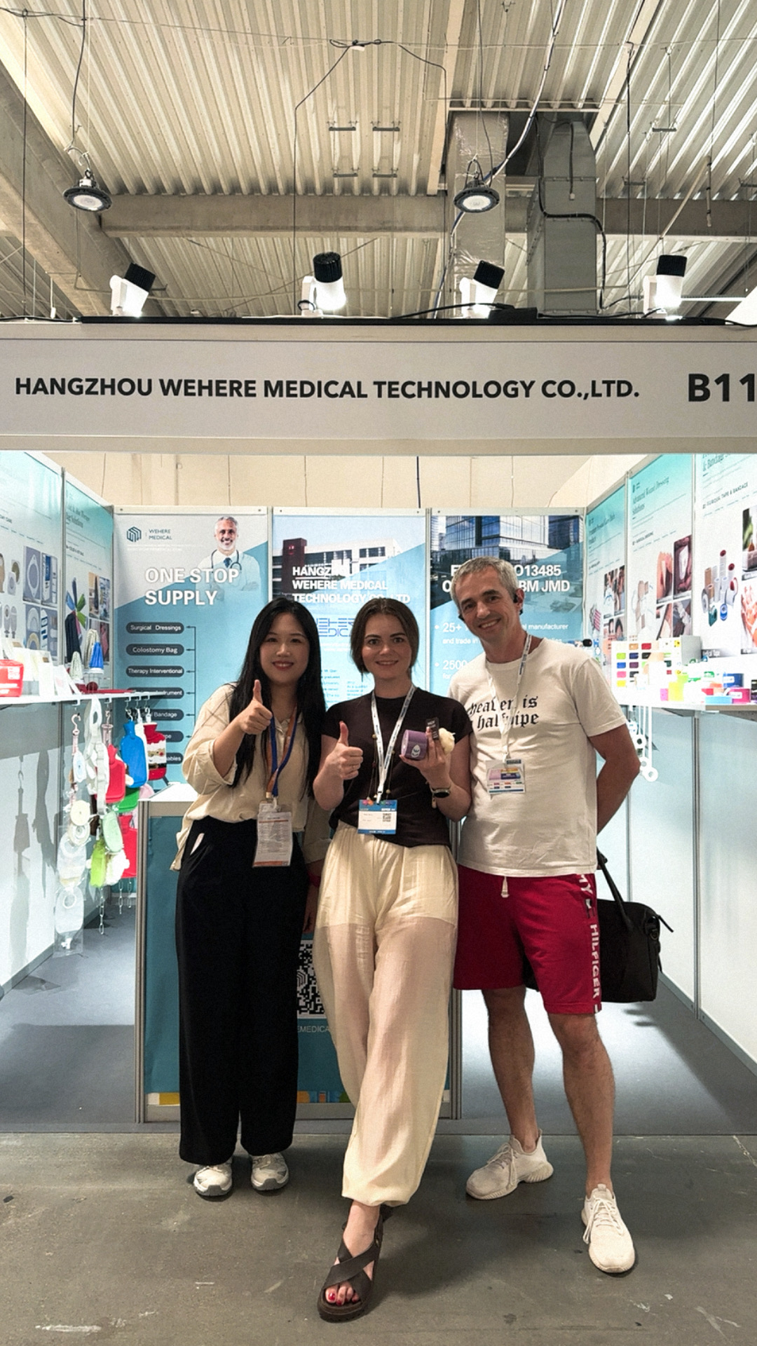Team at booth