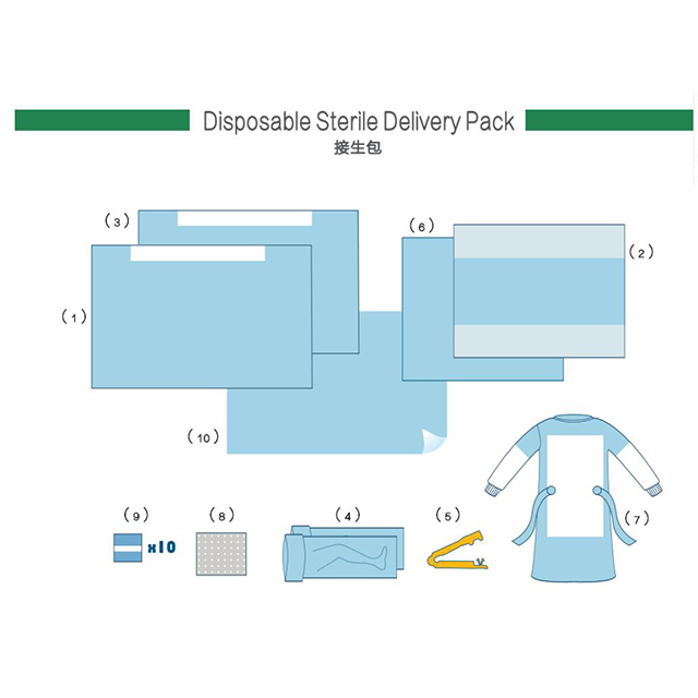 Disposable sterile clean delivery pack/kits