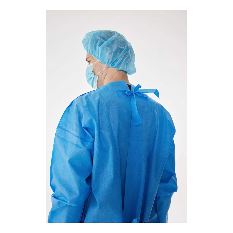 Disposable Consumable PP/PP+PE/SMS Isolation Protective Gown with Non-Woven Fabric