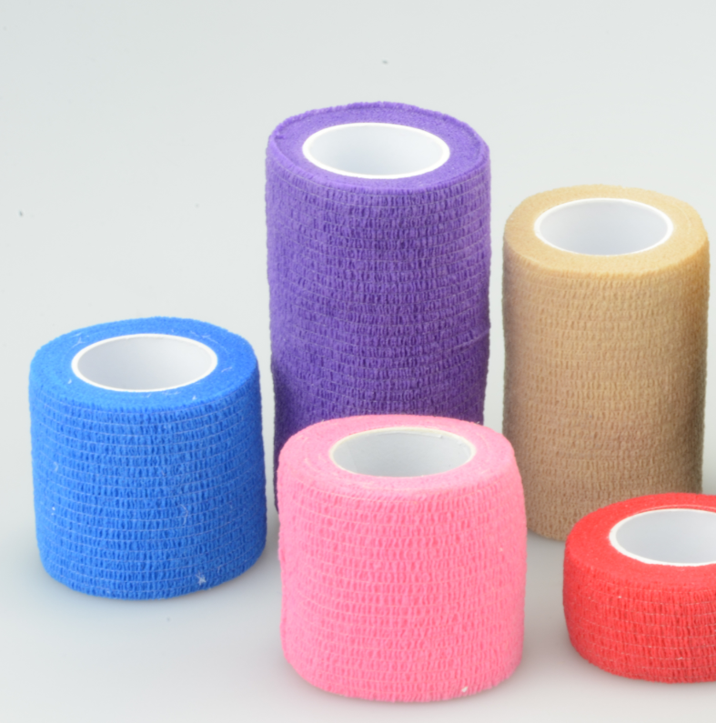 Medical Colored and High Elastic Cohesive Self Adhesive Bandage