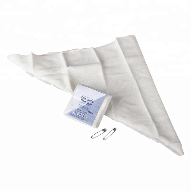 First aid gauze cotton medical triangular bandage with all sizes