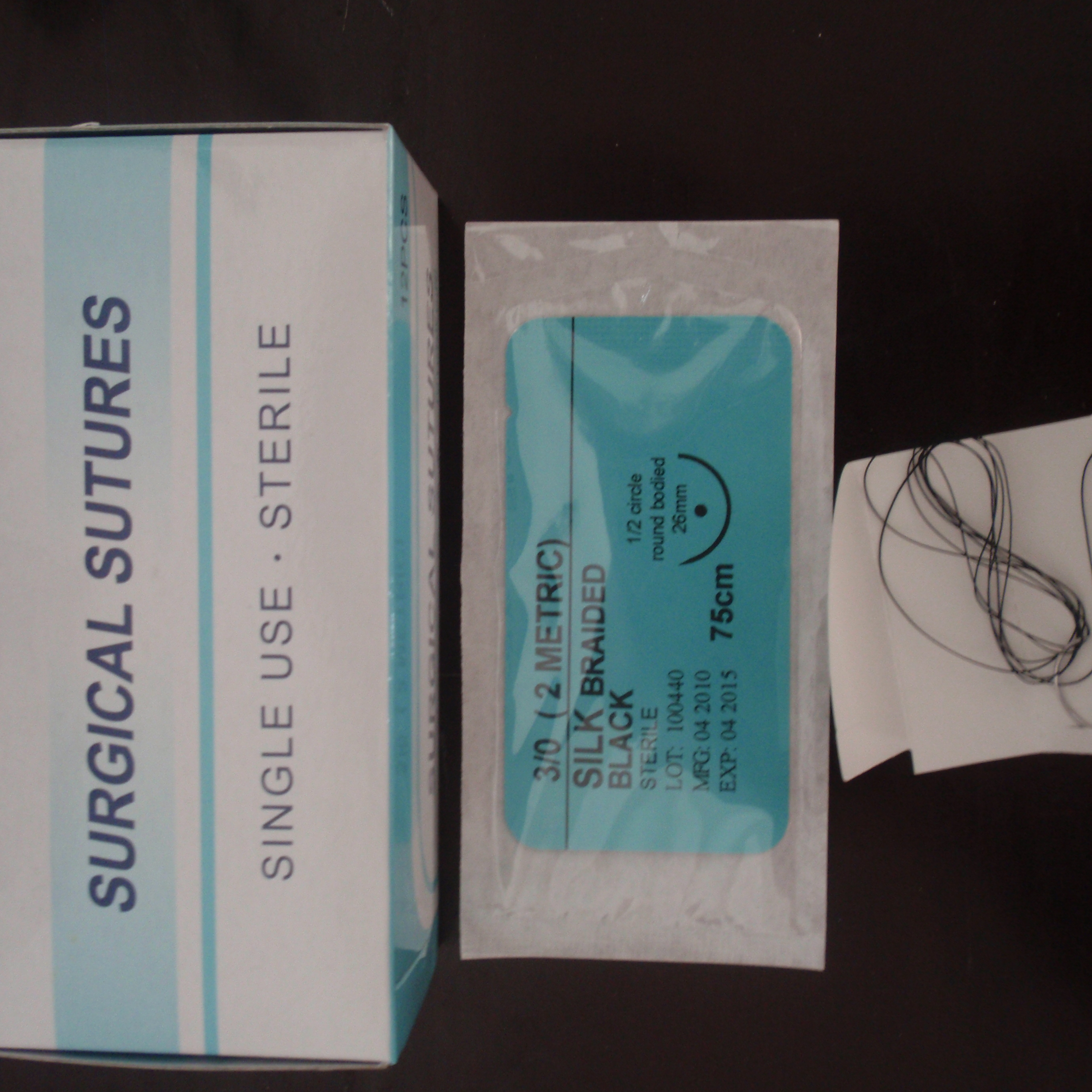 Non-absorbable Silk USP 0-2