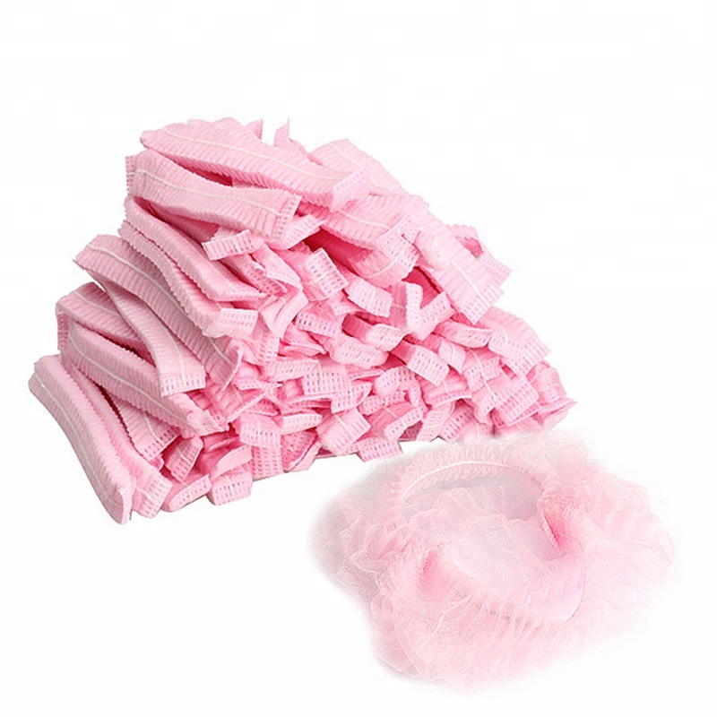 Cheap Disposable non-woven cap single/double bungee hair net anti dust non-woven bouffant cap with FDA,CE,ISO