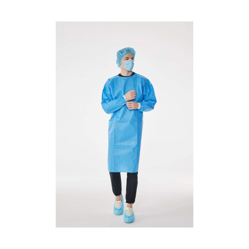 Disposable PP/PP+PE/SMS Nonwoven Isolation Protective Gown