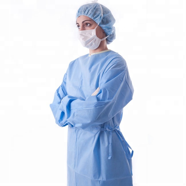 Disposable sterile medical hospital surgical gown with CE,ISO