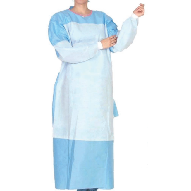 Tri-anti-effects reinforced surgical gown